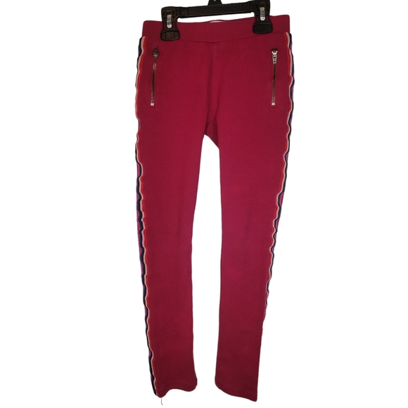 3/$20 Children's Place Girls Rainbow Side Stripe Zip Ponte Knit Leggings… - Picture 3 of 8